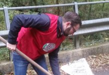 Casapound sistema le strade della Valleriana