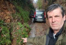 Colle del Lupo. Sta franando un ciglio, rischio chiusura strada