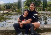 La showgirl al Parco di Pinocchio con il figlio avuto da Briatore