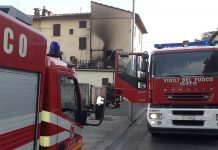 A fuoco un gazebo. Paura alle Casacce