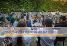 Pinocchio Joins the orchestra. 5 giorni di campus musicale online per giovani italiani, serbi e portoghesi