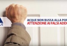 Attenzione ai falsi addetti; Acque spa non bussa alla porta