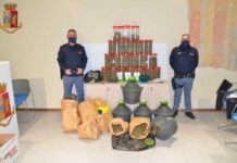 Marijuana e hashish pronti per lo spaccio. Polizia arresta titolare di un bar.
