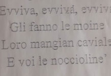 “E al popolo, gli fanno le moine. Loro mangiano caviale e voi le noccioline”. Lo sfogo anonimo contro la politica