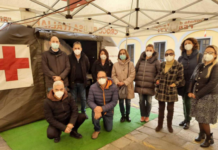 Tamponi rapidi grazie ai medici del territorio. Tensostruttura Croce Rossa a Buggiano