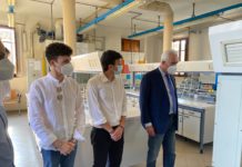 Il presidente Enrico Giani in visita all’istituto Agrario. Le foto