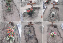 Il cimitero sta sprofondando. “Sembra di entrare in un film horror”