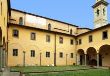 Restaurate le colonne del chiostro nel Convento di San Francesco