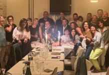 Come 40 anni fa… . Si ritrovano gli studenti della Prima F. La foto di allora