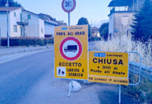 Ponte all’Abate chiuso. Lavori per sette mesi, il conto alla rovescia