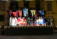 Ecco il Palio, la foto. Chi sono gli arcieri che saliranno in pedana. L’ordine di tiro e gli orari