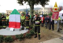 Da un’idea di Marco Della Felice il cippo commemorativo dei Vigili del Fuoco