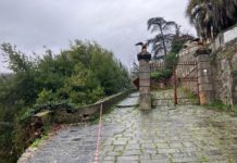 FRANA A COLLODI CASTELLO. Chiusa la via pedonale