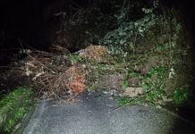 FRANA IN VAL DI FORFORA. Chiusa la provinciale