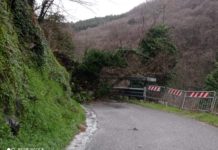 FRANA sulla SP34 tra le frazioni di Crespole e Lanciole