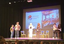 Letizia e Andrea all’incontro su cyberbullismo