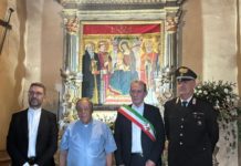 PALA D’ALTARE TRAFUGATA NEL 1984, recuperata e ricollocata nella chiesa abbaziale