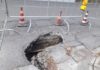 LA VORAGINE SI ALLARGA e l’amministrazione provinciale non interviene. Pericolo in via del Castellare