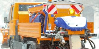 Intervento mezzi spargisale su strade montane e sottopassi