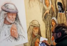 DUE NUOVI AFFRESCHI nella Chiesa della Sacra Famiglia. Opere di Franco Del Sarto. L’inaugurazione
