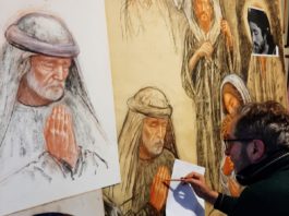 DUE NUOVI AFFRESCHI nella Chiesa della Sacra Famiglia. Opere di Franco Del Sarto. L’inaugurazione