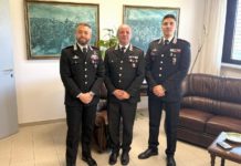 I CARABINIERI SALUTANO IL CAPITANO DE NICOLA. Al comando del NOR della Compagnia di Montecatini Terme