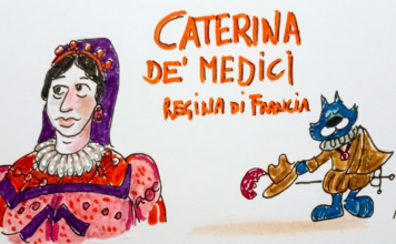 CATERINA DE’ MEDICI, nel Doodle del Cittadino. Regina straniera al Governo di Francia. I quattro Re