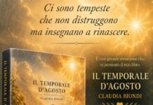 IL TEMPORALE D’AGOSTO. Presentazione del libro di Claudia Biondi