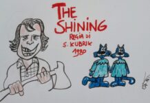 DOODLE DA BRIVIDO: THE SHINING. Jack Nicholson e Stanley Kubrick in copertina